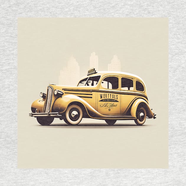 Art Deco Style Taxis by TheArtfulAI